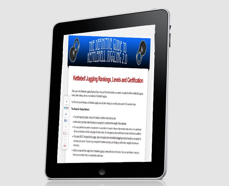 Win an Ipad and the Definitive Guide to Kettlebell Juggling